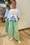 Tyler Wide Leg Pant Juniper Green