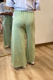 Tyler Wide Leg Pant Juniper Green