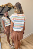 Autumn Amor Striped Sweater Vest Soft Autumn
