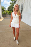 White Out Ruffled Skirt Set