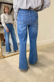 Dear John Fiona Wide Leg Jean Fog Sky