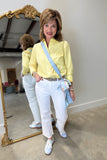 Foxcroft Marina  Blouse Yellow