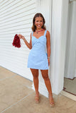 Powder Blue Preview Romper Dress