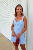 Powder Blue Preview Romper Dress