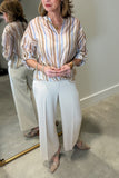 Charlie B Front Knot Blouse Brownie