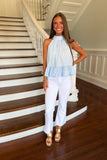 In The Grove Halter Neck Powder Blue