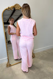Soft Touch Knit Set Pink