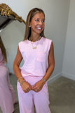 Soft Touch Knit Set Pink