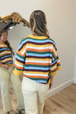 Quiet Weekend Multi Stripe Sweater Harvest