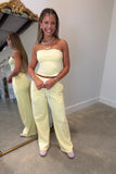 Sunkissed and Strapless Tube Set Yellow