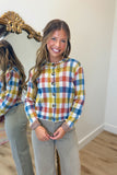 Picnic Plaid Lightweight Cardigan Autumn