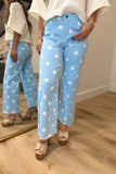 Good Life Polka Dot Jeans Blue