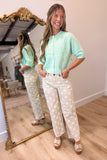 Good Life Polka Dot Jeans Beige