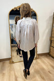 Umgee Yoke Blouse Silver