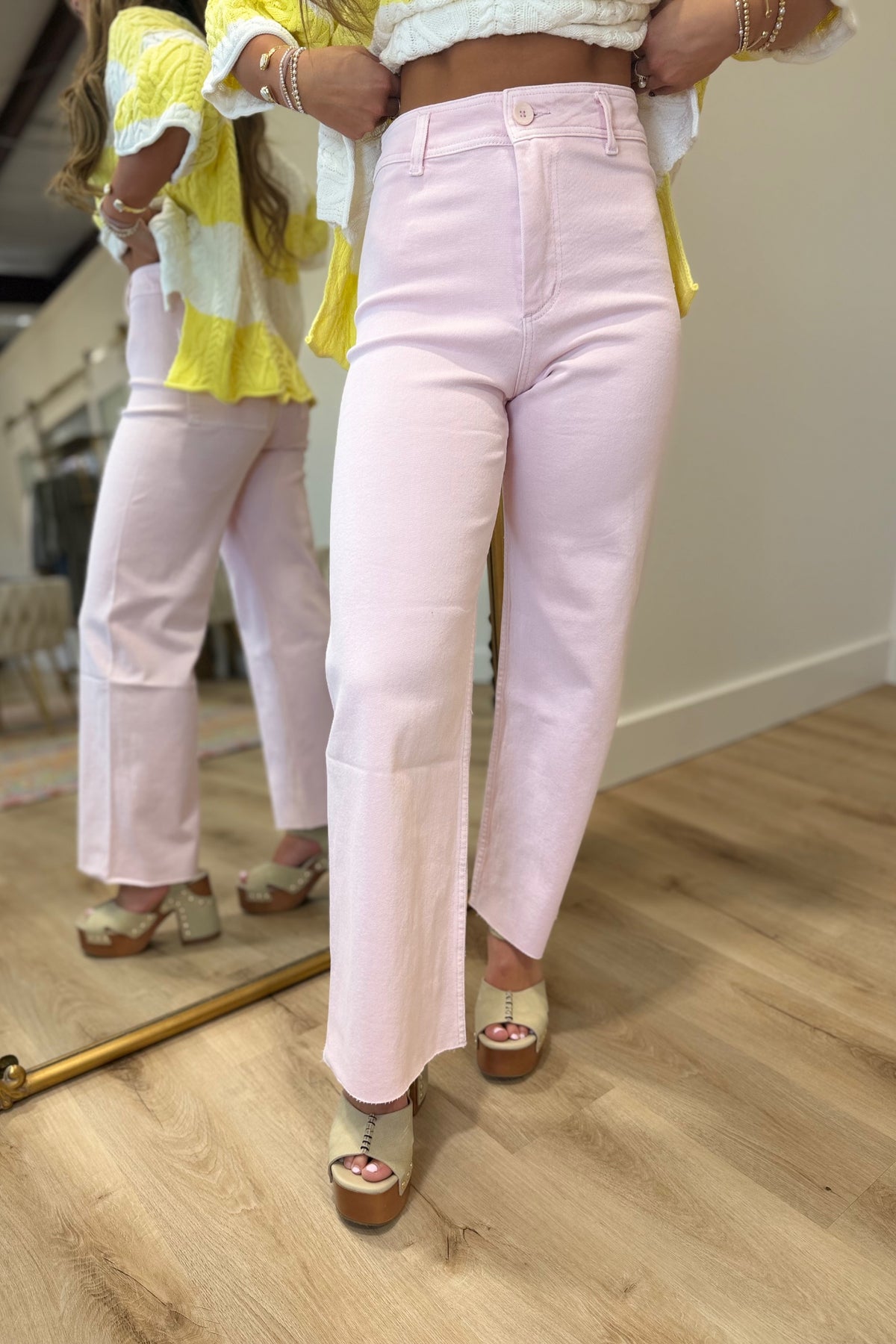 Hug Me Tight Jeans Light Pink RESTOCK