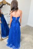 Steal The Spotlight Asymmetrical Prom Dress Royal