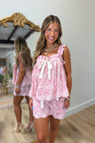 Sweet Pink 2 Piece Short Set