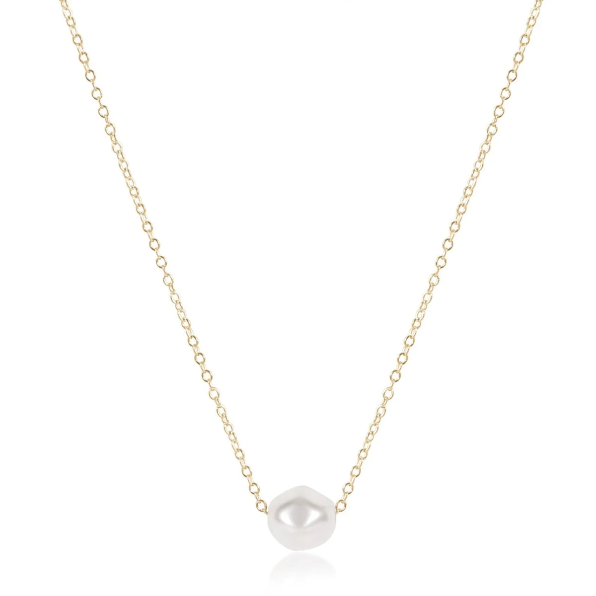 E Newton 16" Necklace Gold Admire Pearl