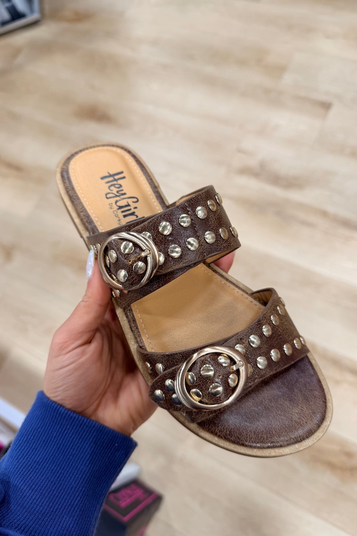 Corkys Hey Hottie Sandal Cognac Crinkle