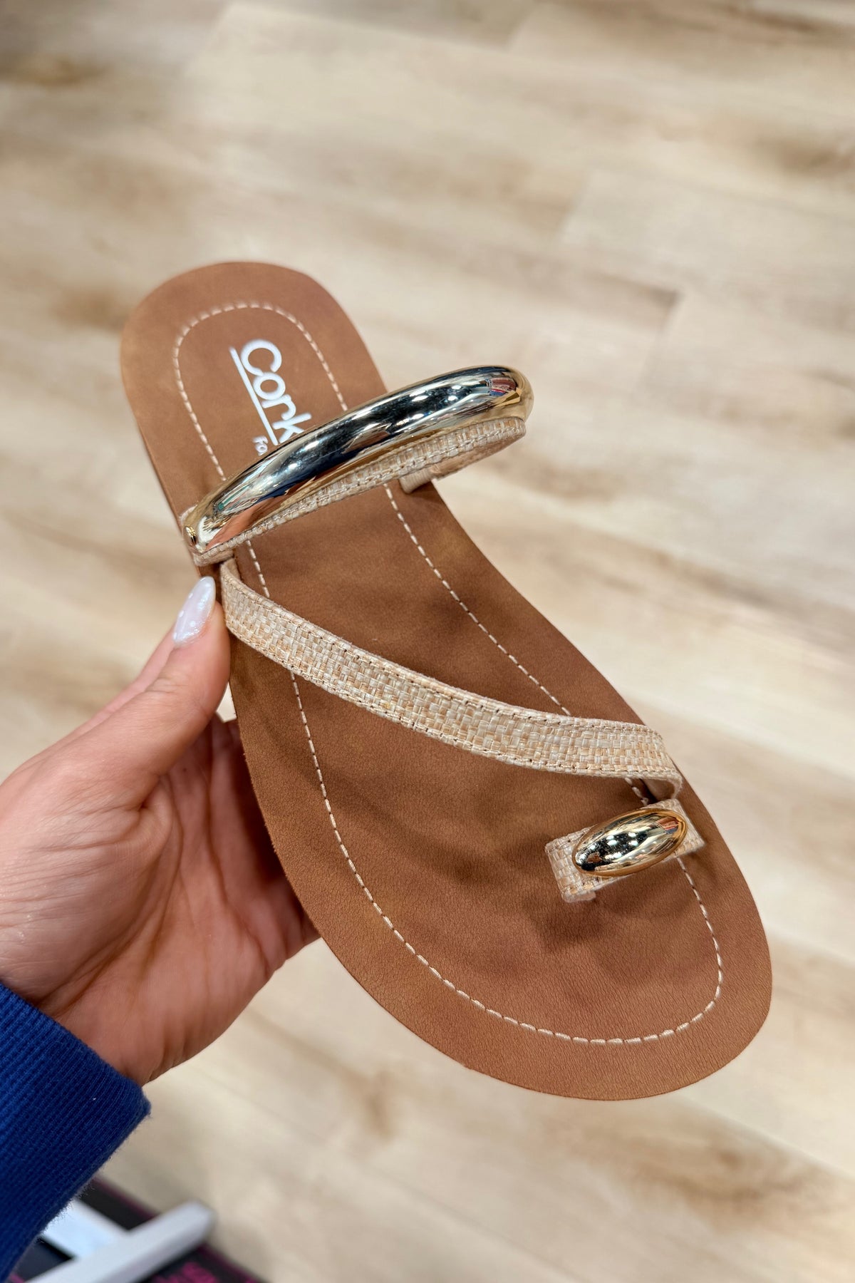 Corkys Hit the Strip Sandal Raffia