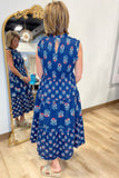 Mud Pie Ward Smocked Dress Navy