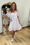 Ruffle Meadow Dress Pink