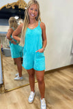 Cozumel Sporty Romper Turquoise