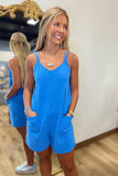Cozumel Sporty Romper Blue