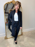 Multiples Drawstring Jogger Black