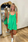 Cozumel Sporty Romper Dress Green
