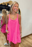 Cozumel Sporty Romper Dress Pink