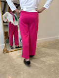 Multiples Wide Leg Crop Pant Pink