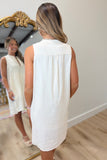 Dune Breeze Linen Dress