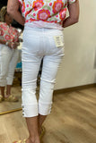 Charlie B Cuff Snap Pant White