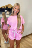 Bubble Gum Short Set Pink