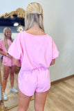 Bubble Gum Short Set Pink