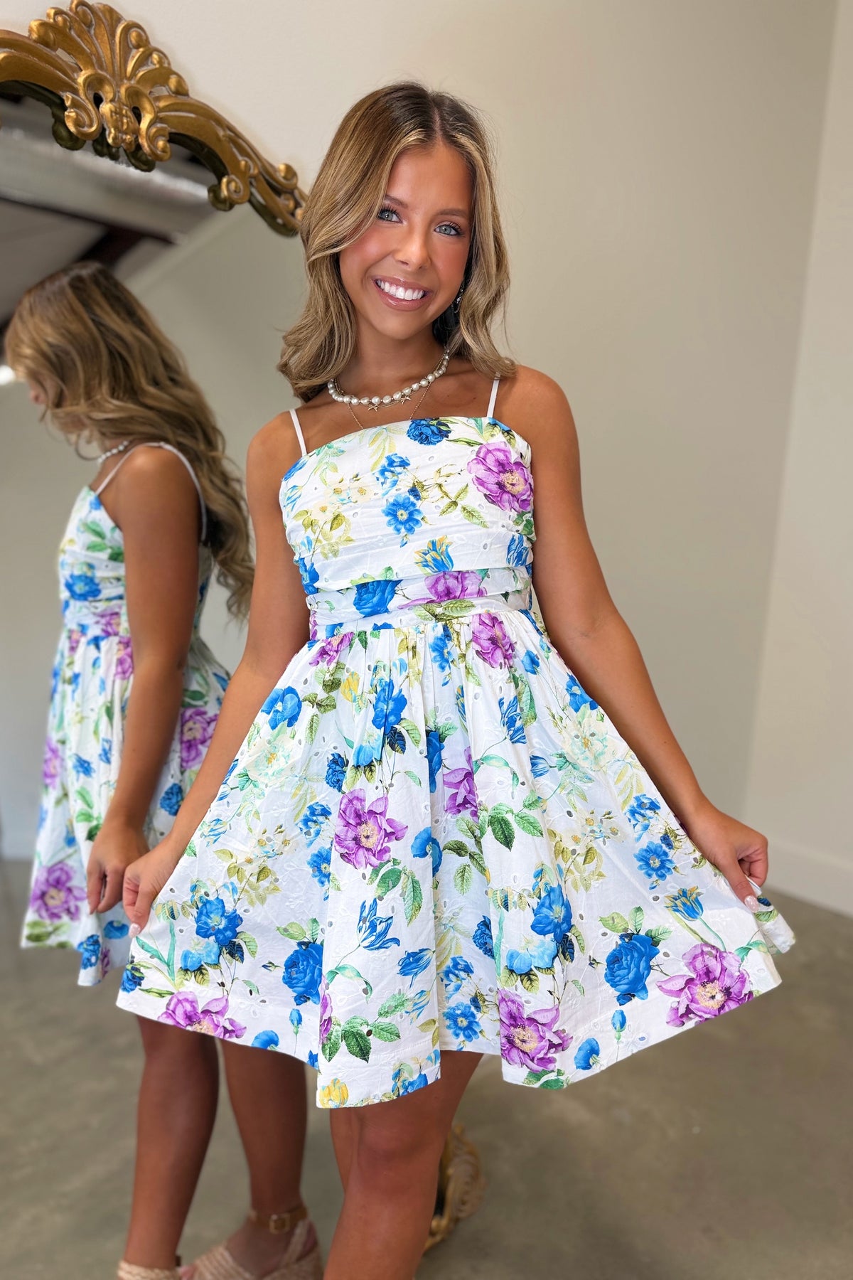 Lilac Dreams Floral Dress