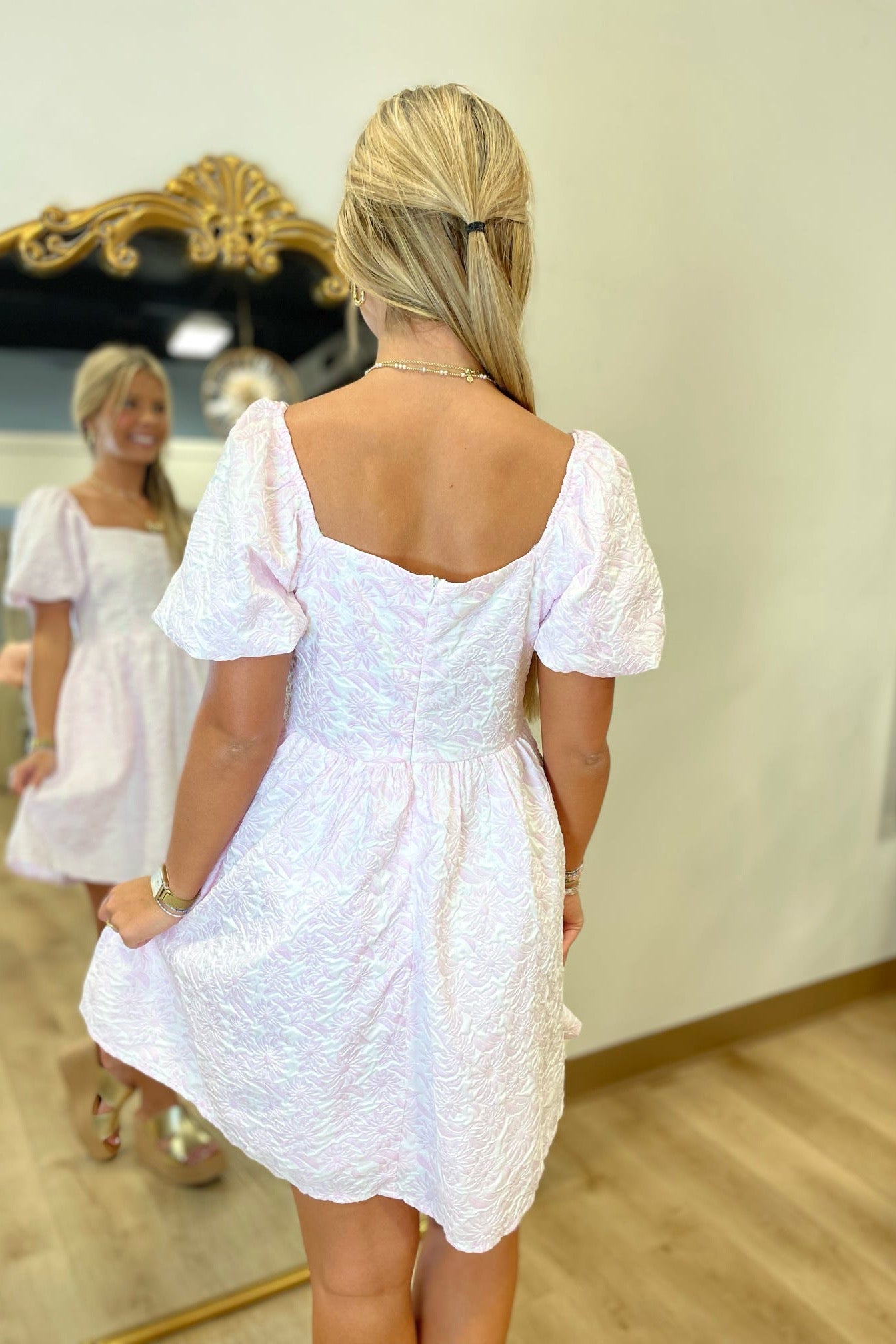 Pretty Petal Baby Doll Dress Pink