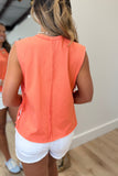 Sunny Side Tie Tank Orange