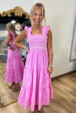 Smocked Perfection Dress Pink