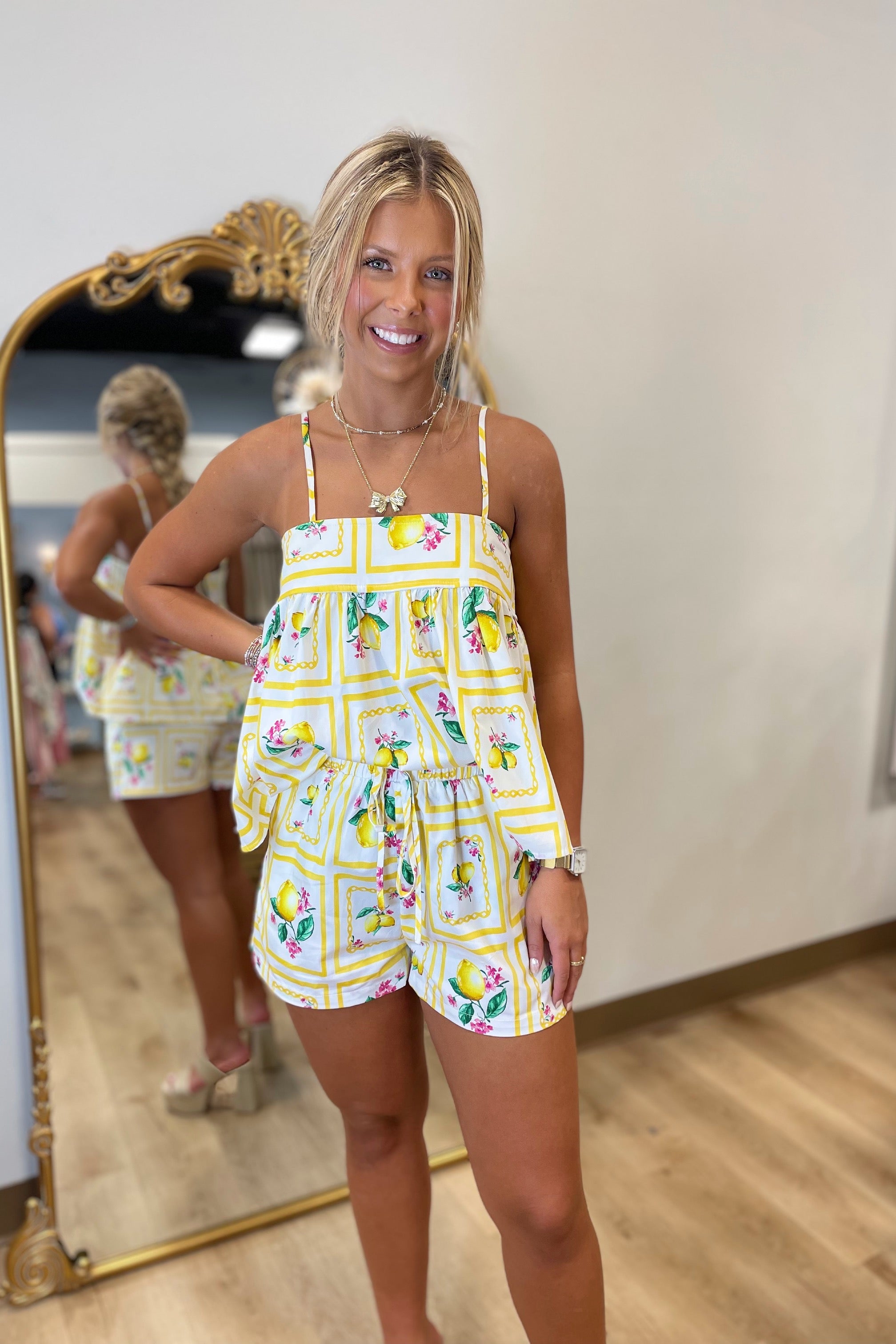 Lemonada Bliss Short Set Yellow