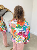 Dylan Quilted Maya Jacket Multi Colored