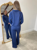 Ocean Drive Fleece Quarter Zip Top Navy