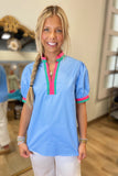 Robin's Egg Blue Blouse