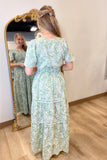 Ivy Elastic Waist Maxi Dress Sage