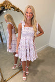 Lavender Lane Smocked Floral Dress