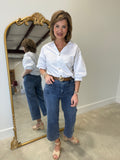 APNY Wide Leg Crop Pant Indigo