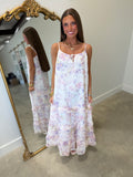 Meadow Blossom Midi Dress Ivory
