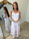 Meadow Blossom Midi Dress Ivory