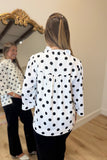 School Days Dotted Blouse White